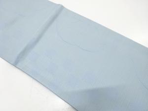 市松に梅模様織り出し　全通袋帯